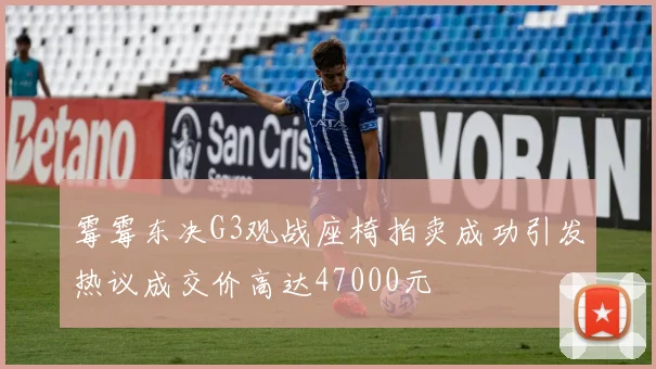 霉霉东决G3观战座椅拍卖成功引发热议成交价高达47000元
